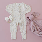 Tiny Tulips Bamboo Zippy Romper